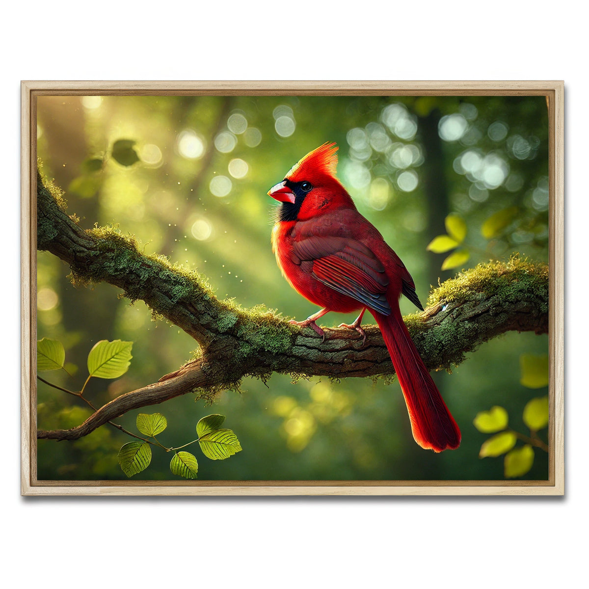 AUTO-MOCKUP WHITE | Cardinal | 1 Piece | Natural Framed Canvas | group=4x3