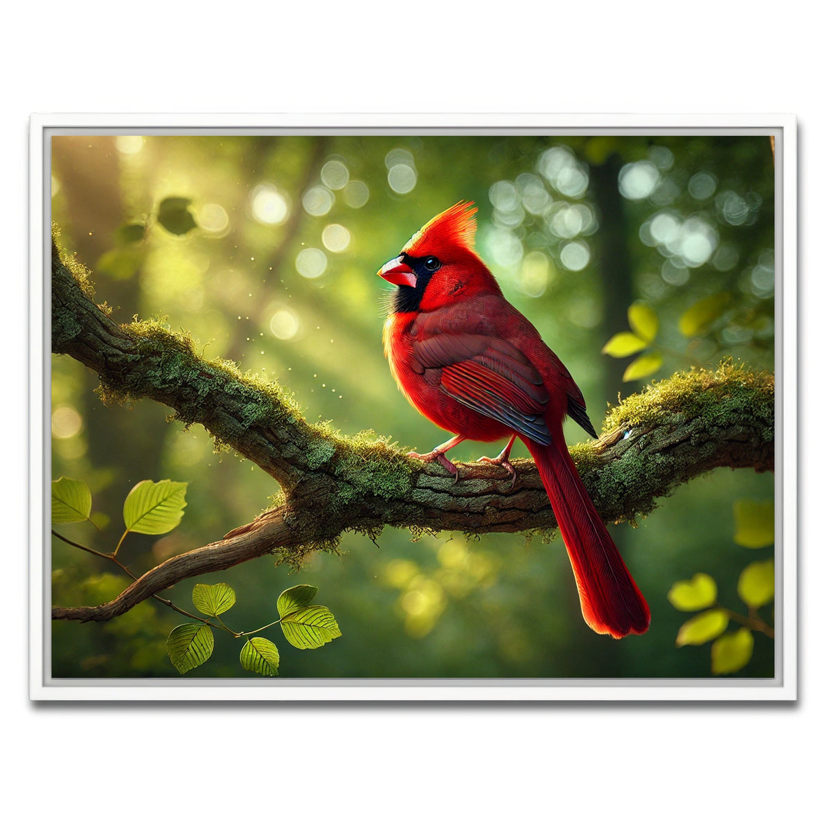 AUTO-MOCKUP WHITE | Cardinal | 1 Piece | White Framed Canvas | group=4x3