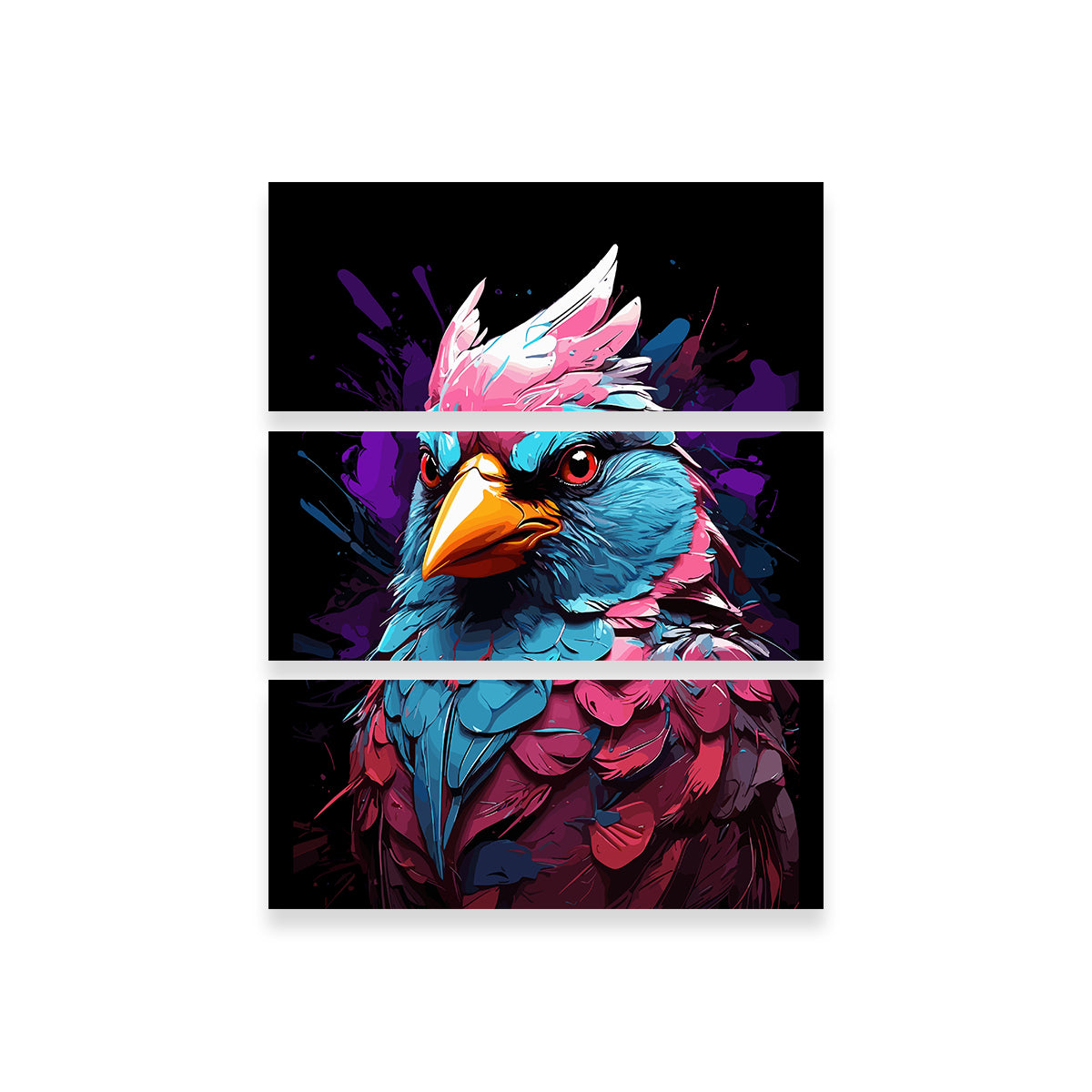 Cardinal Animal Colorful Wall Art