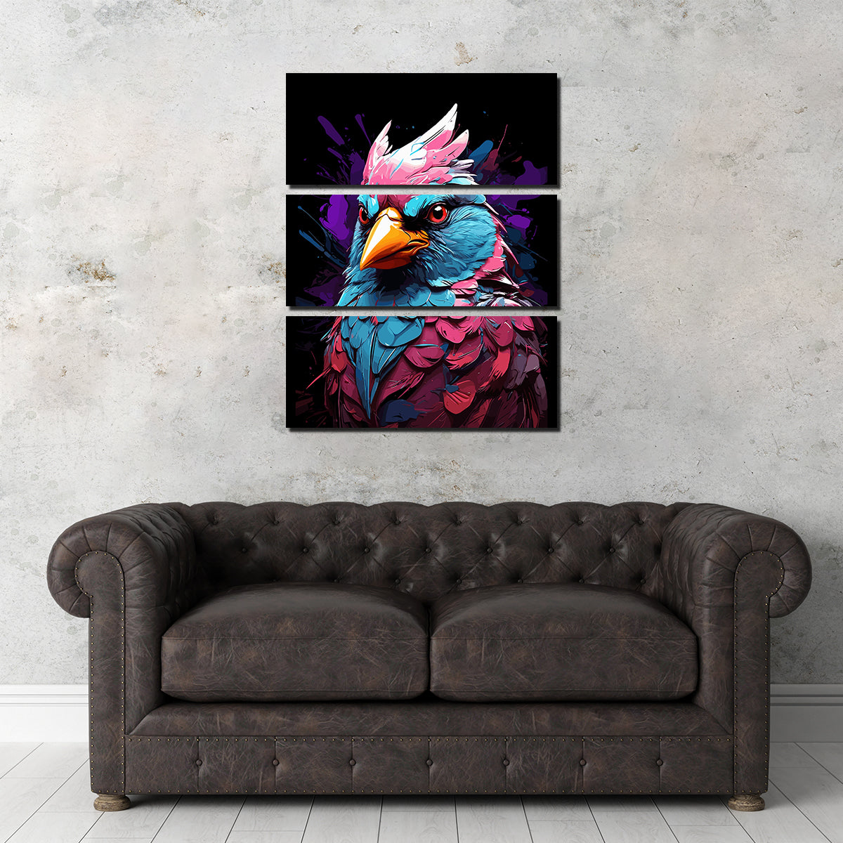 Cardinal Animal Colorful Wall Art