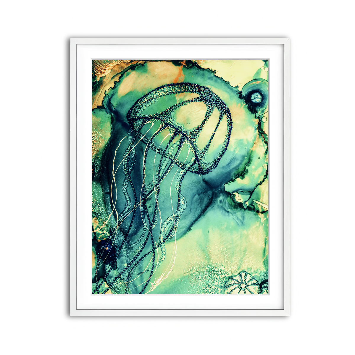 Framed Print 3x4 White