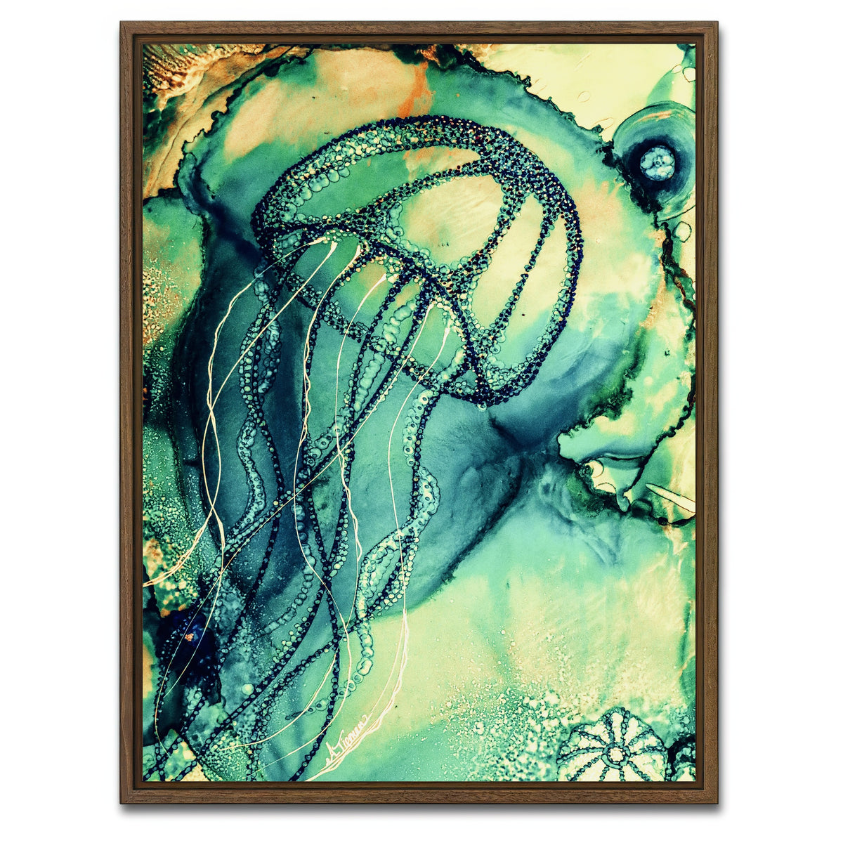 AUTO-MOCKUP WHITE | Carefree | 1 Piece | Walnut Framed Canvas | group=3x4