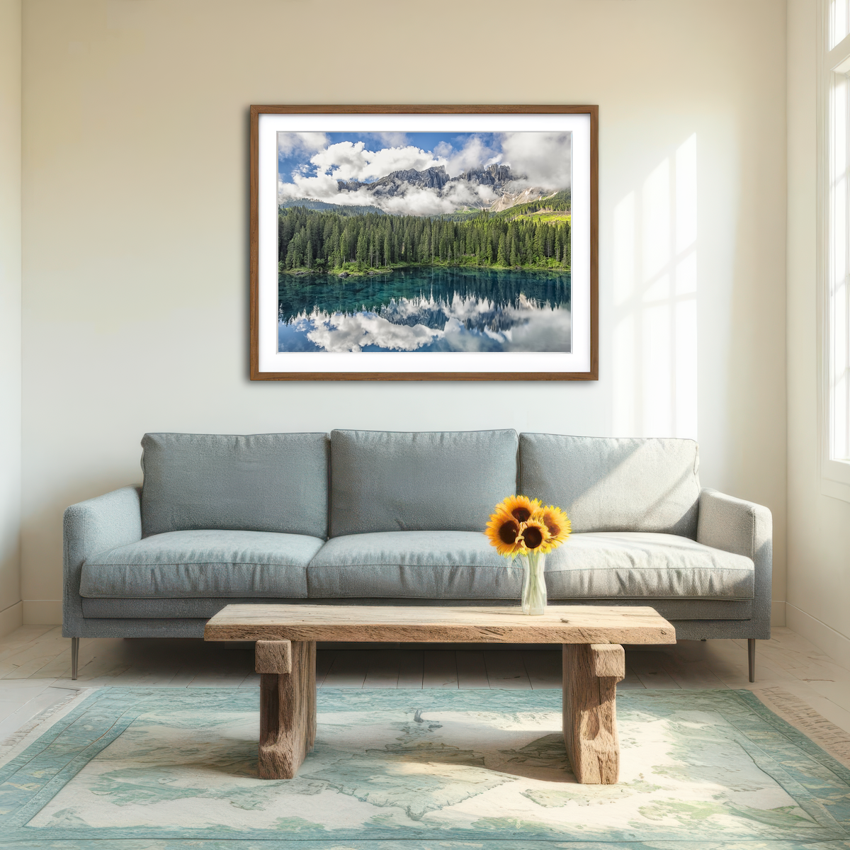 AUTO-MOCKUP ROOM | Carezza Lake Wall Art