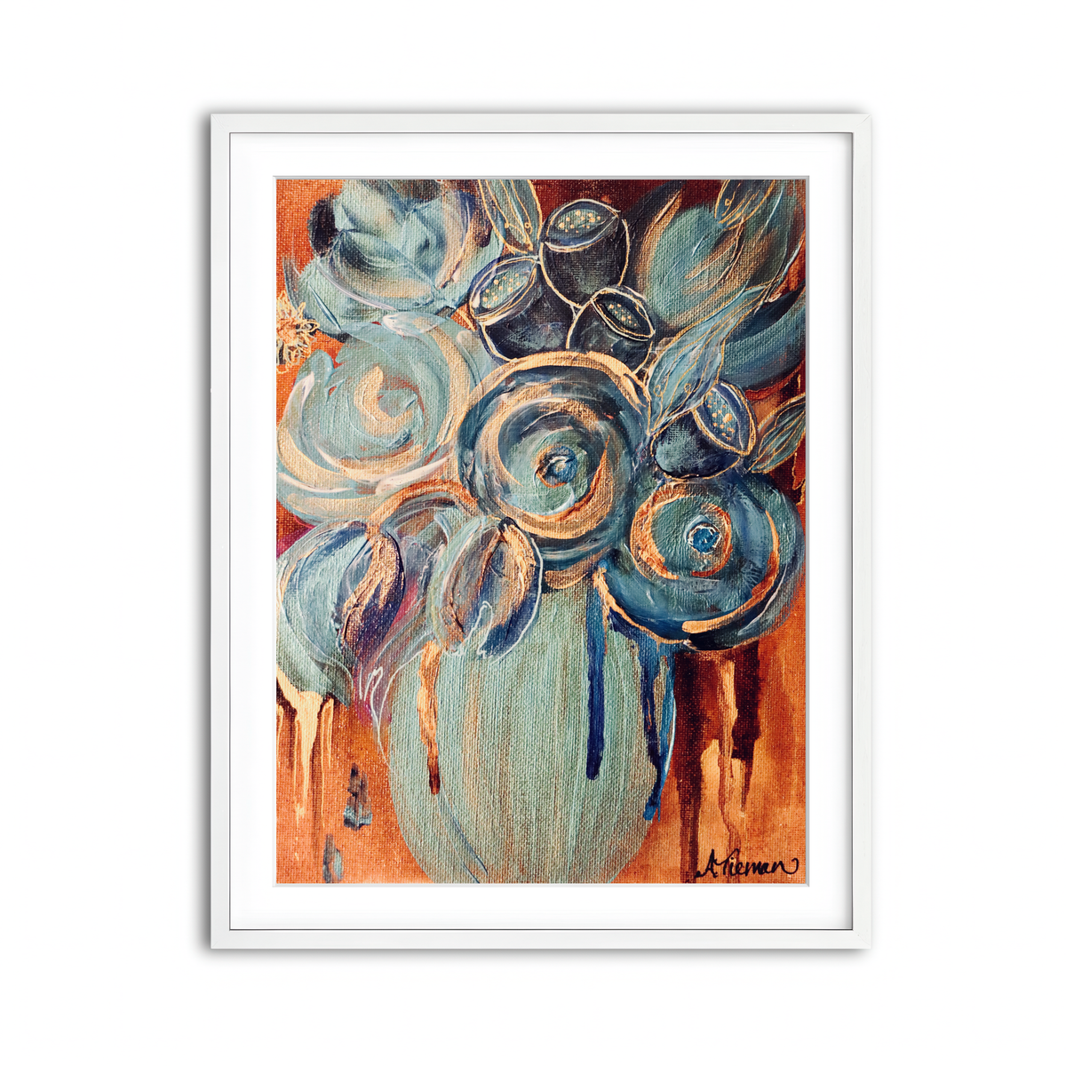 Framed Print 3x4 White