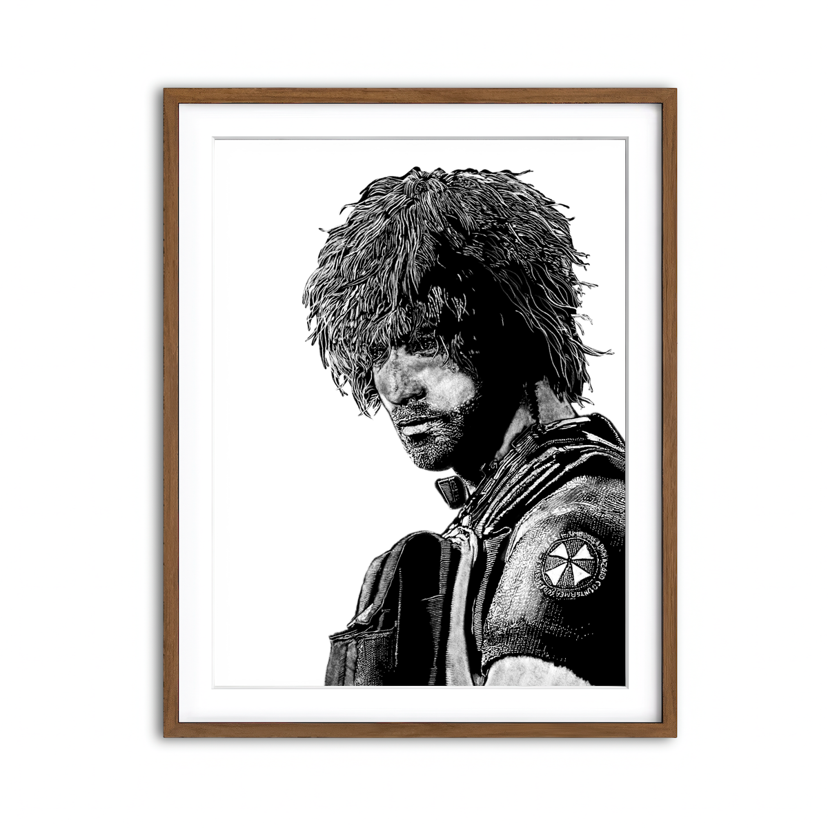 Framed Print 3x4 Walnut