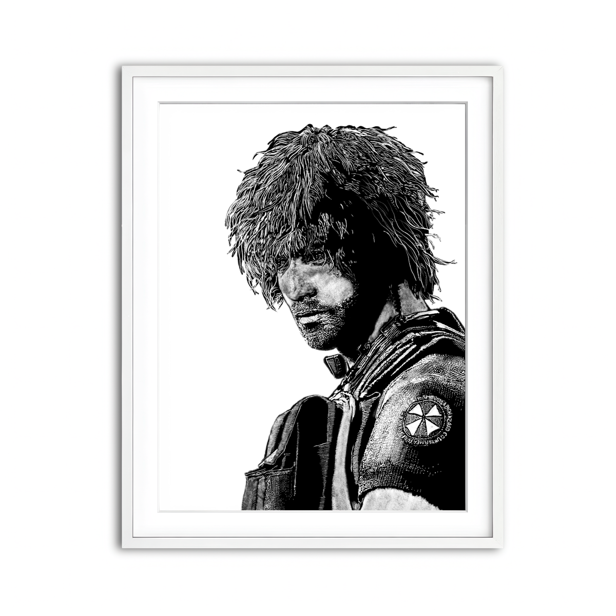 Framed Print 3x4 White