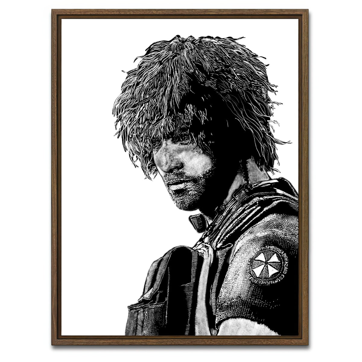 AUTO-MOCKUP WHITE | Carlos | 1 Piece | Walnut Framed Canvas | group=3x4