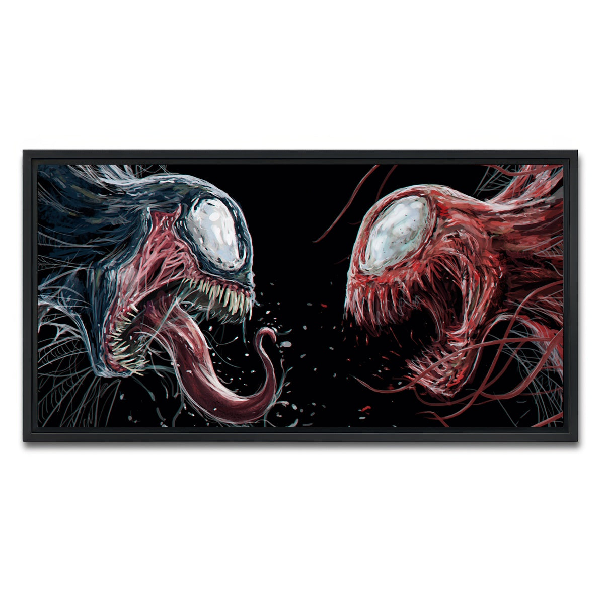 AUTO-MOCKUP WHITE | Carnage VS. Venom | 1 Piece | Black Framed Canvas | group=2x1