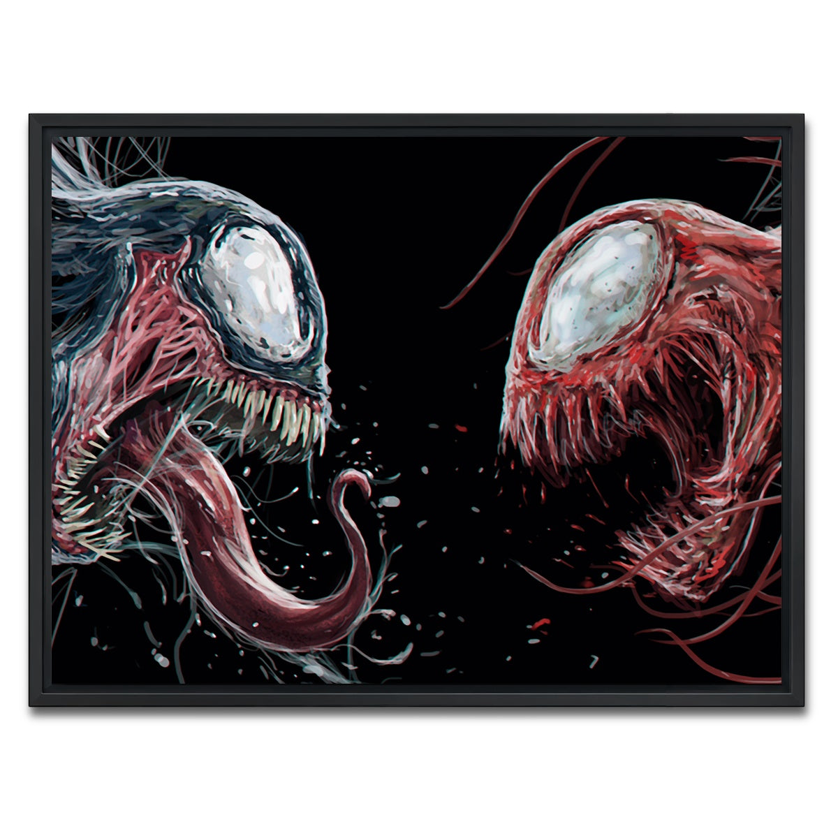 AUTO-MOCKUP WHITE | Carnage VS. Venom | 1 Piece | Black Framed Canvas | group=4x3
