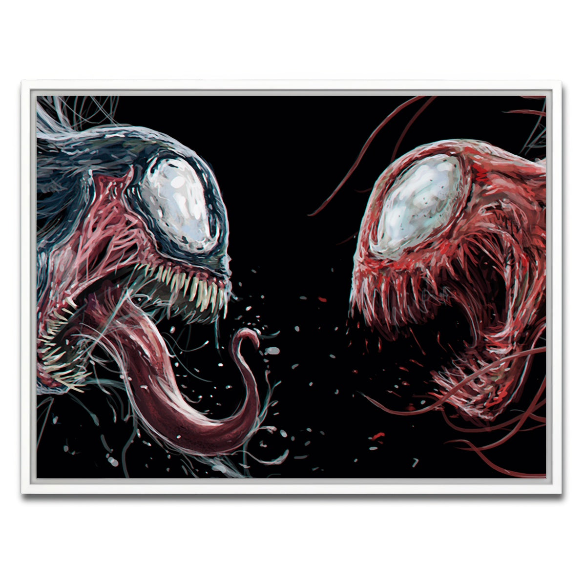 AUTO-MOCKUP WHITE | Carnage VS. Venom | 1 Piece | White Framed Canvas | group=4x3