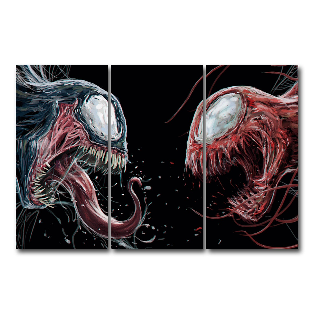 AUTO-MOCKUP WHITE | Carnage VS. Venom | 3 Piece | Gallery Wrap Canvas | group=12x24