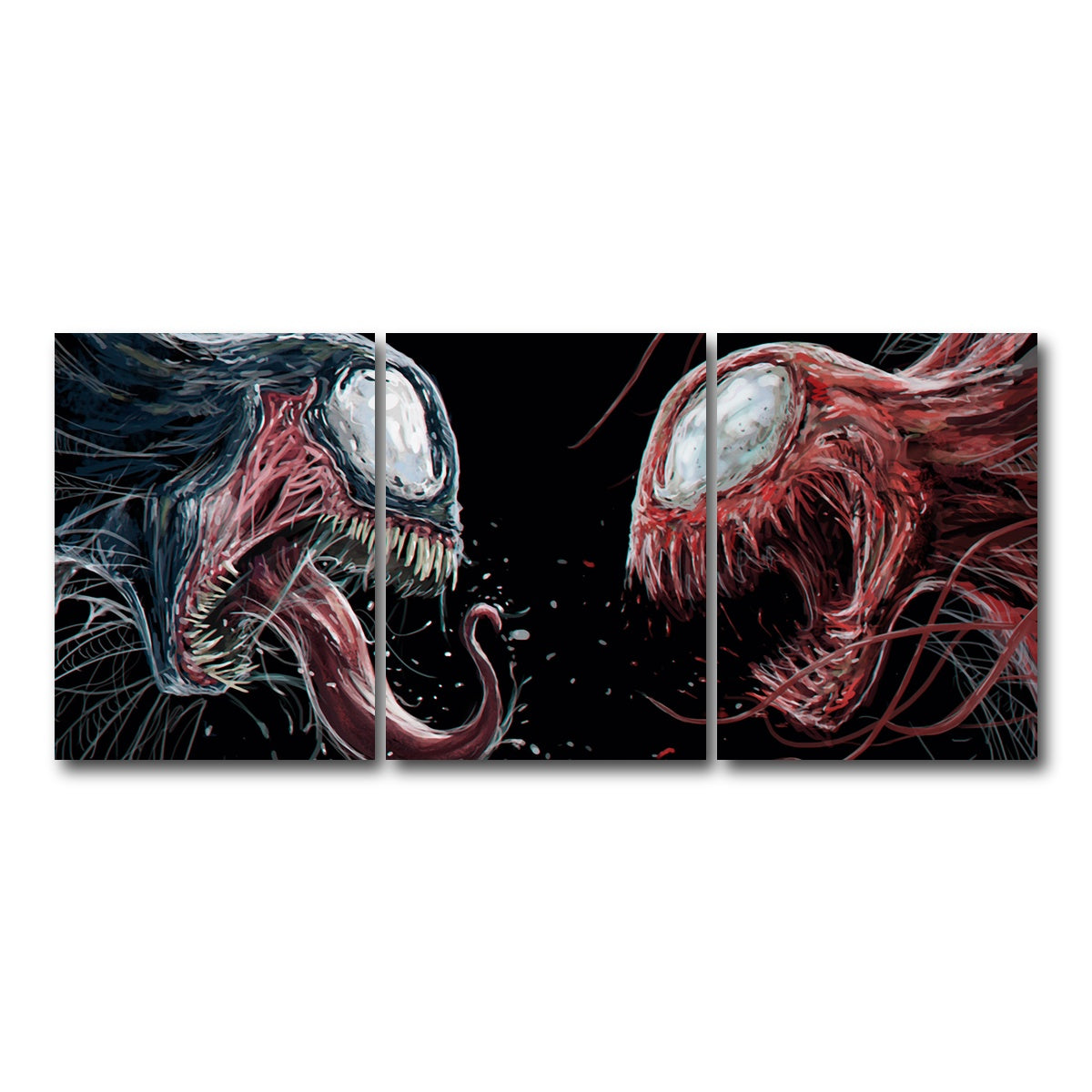 AUTO-MOCKUP WHITE | Carnage VS. Venom | 3 Piece | Gallery Wrap Canvas | group=18x24