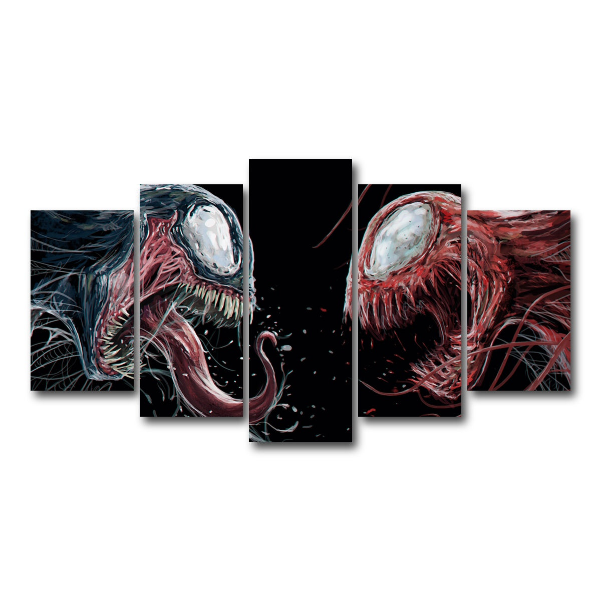 AUTO-MOCKUP WHITE | Carnage VS. Venom | 5 Piece | Gallery Wrap Canvas | group=5_normal