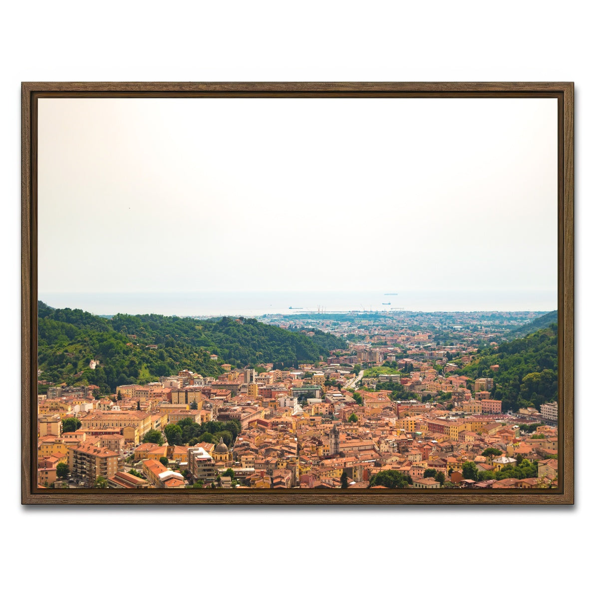 AUTO-MOCKUP WHITE | Carrara Tuscany Italy | 1 Piece | Walnut Framed Canvas | group=4x3