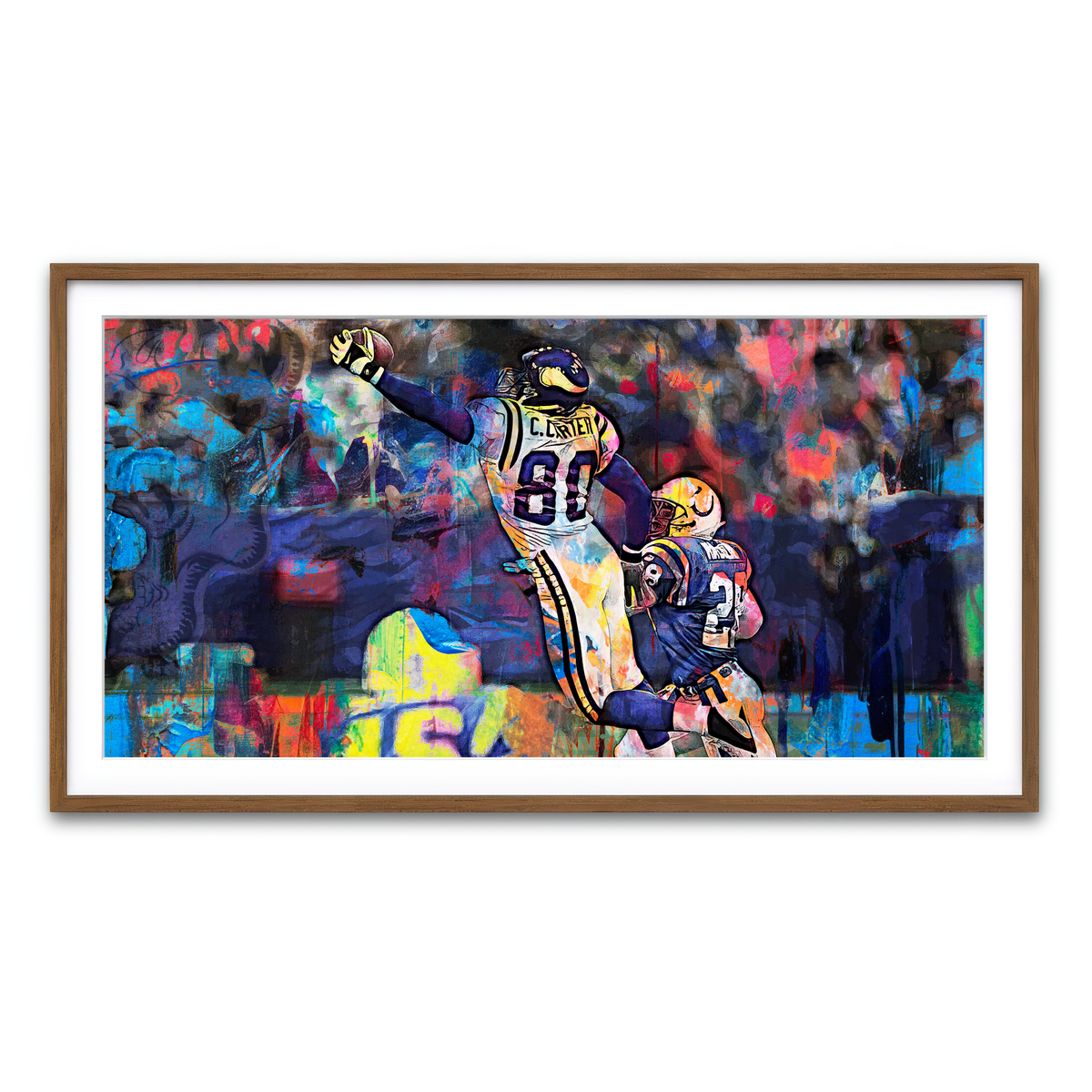 Framed Print 2x1 Walnut