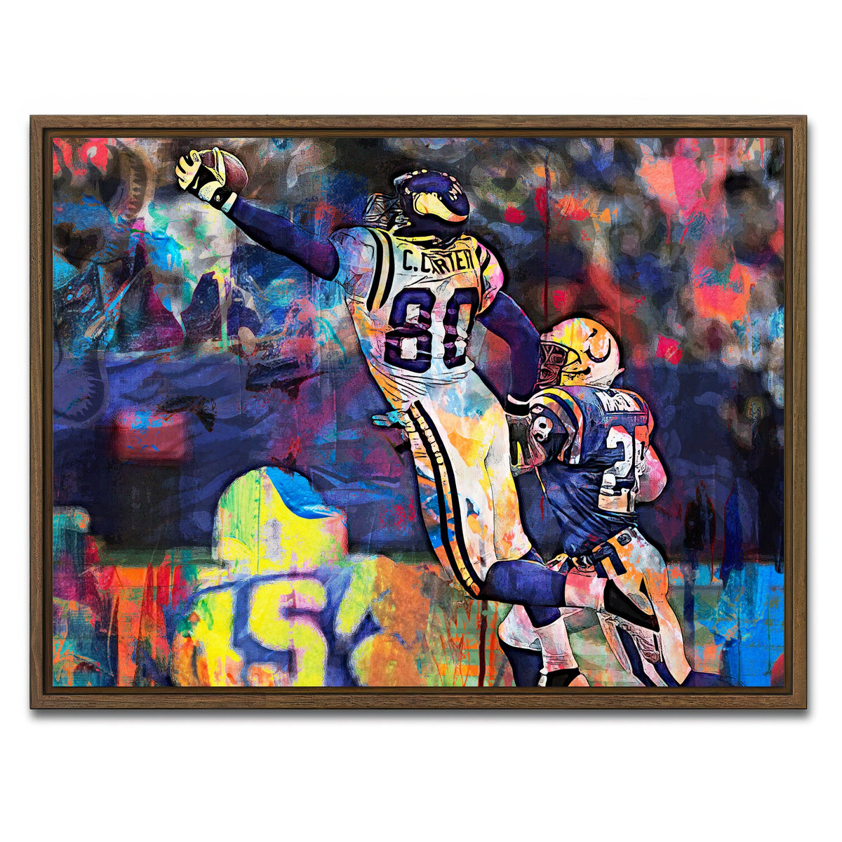 AUTO-MOCKUP WHITE | Carter | 1 Piece | Walnut Framed Canvas | group=4x3