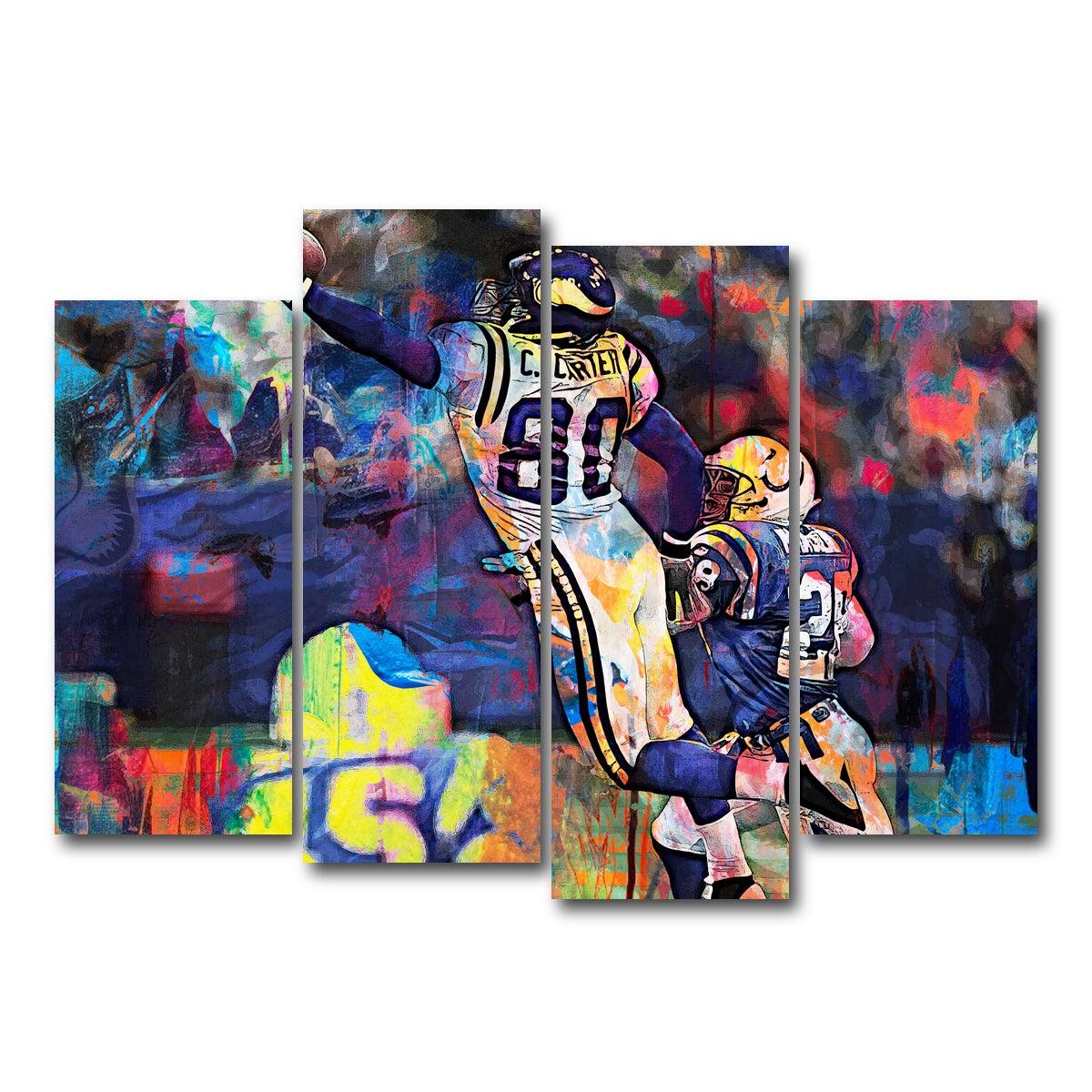 AUTO-MOCKUP WHITE | Carter | 4 Piece | Gallery Wrap Canvas | group=4_normal