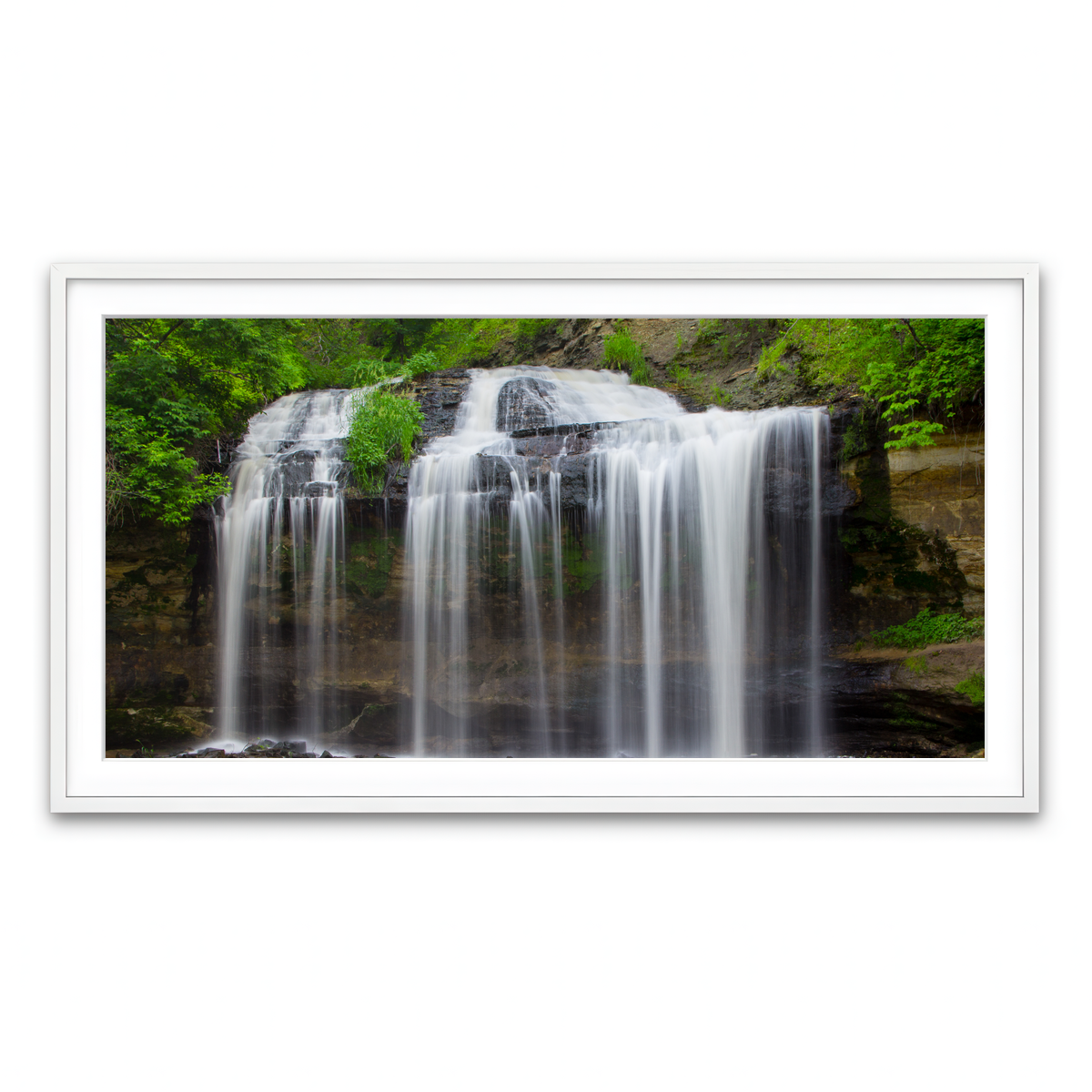 Framed Print 2x1 White