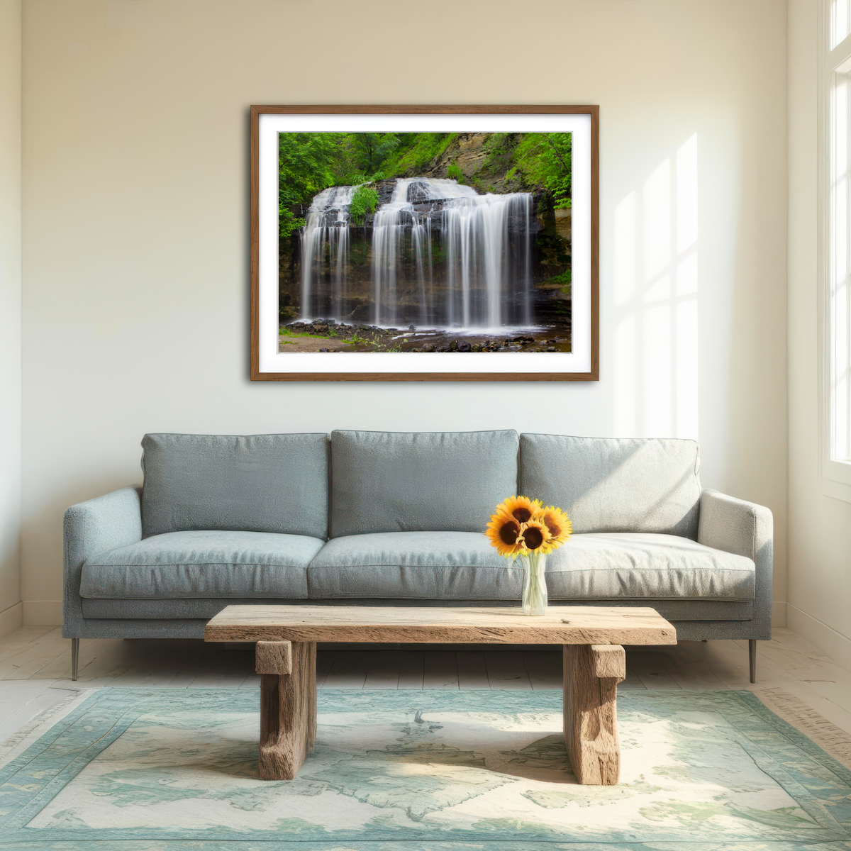 AUTO-MOCKUP ROOM | Cascade Falls Wall Art