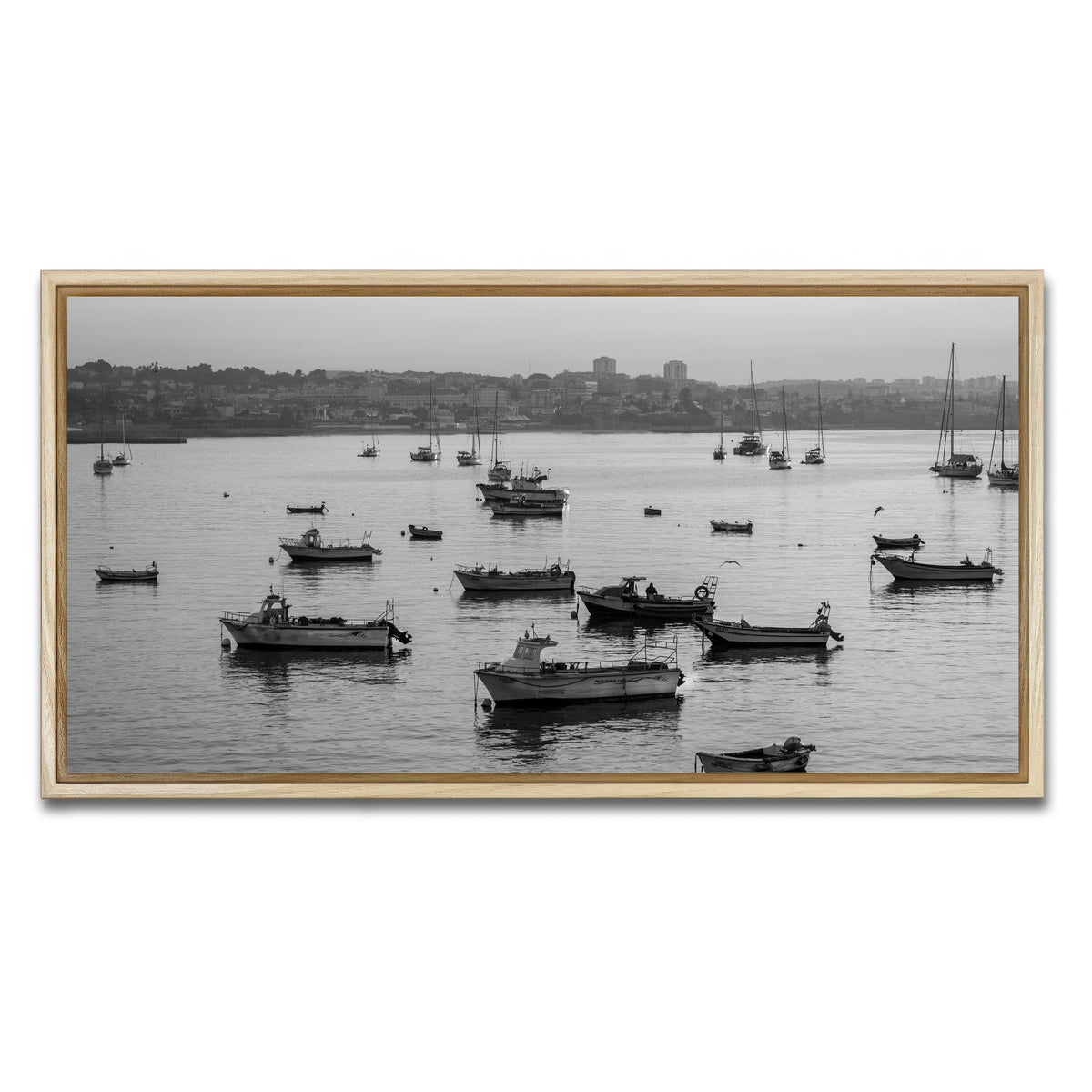 AUTO-MOCKUP WHITE | Cascais Portugal | 1 Piece | Natural Framed Canvas | group=2x1