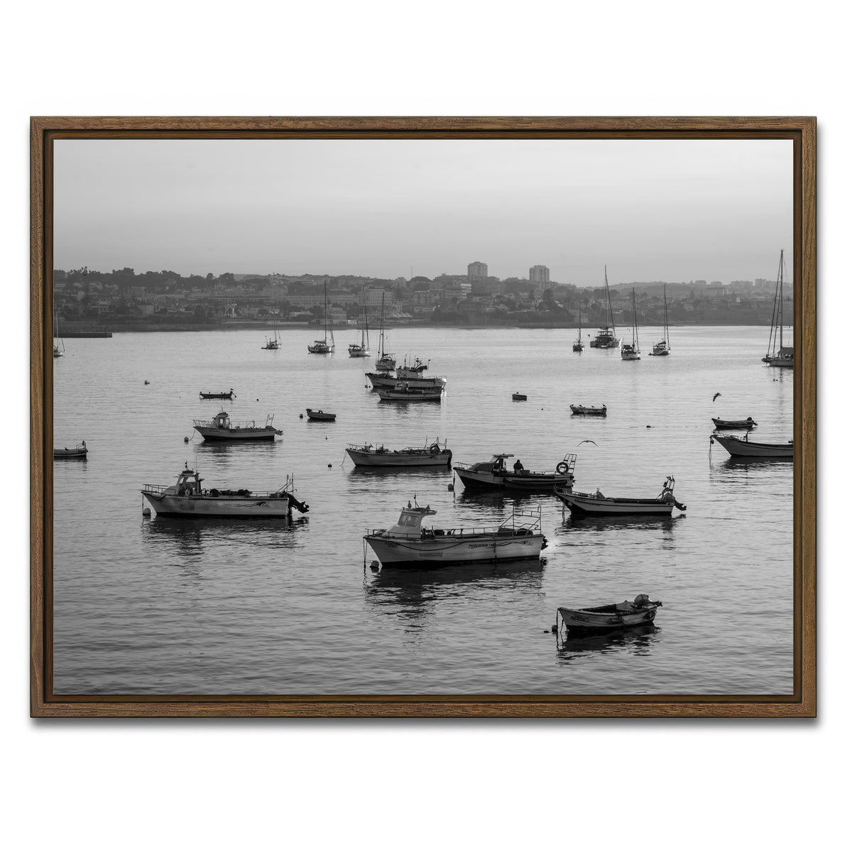 AUTO-MOCKUP WHITE | Cascais Portugal | 1 Piece | Walnut Framed Canvas | group=4x3