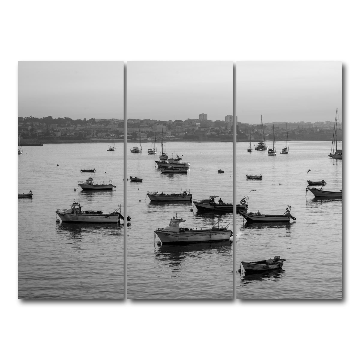 AUTO-MOCKUP WHITE | Cascais Portugal | 3 Piece | Gallery Wrap Canvas | group=8x18