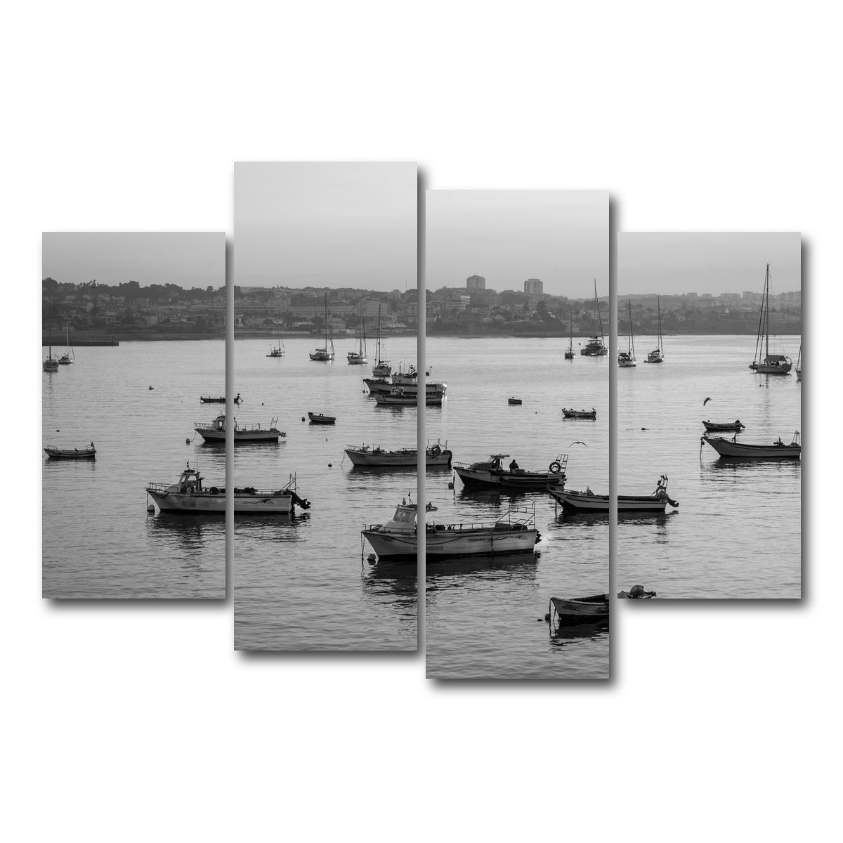 AUTO-MOCKUP WHITE | Cascais Portugal | 4 Piece | Gallery Wrap Canvas | group=4_short