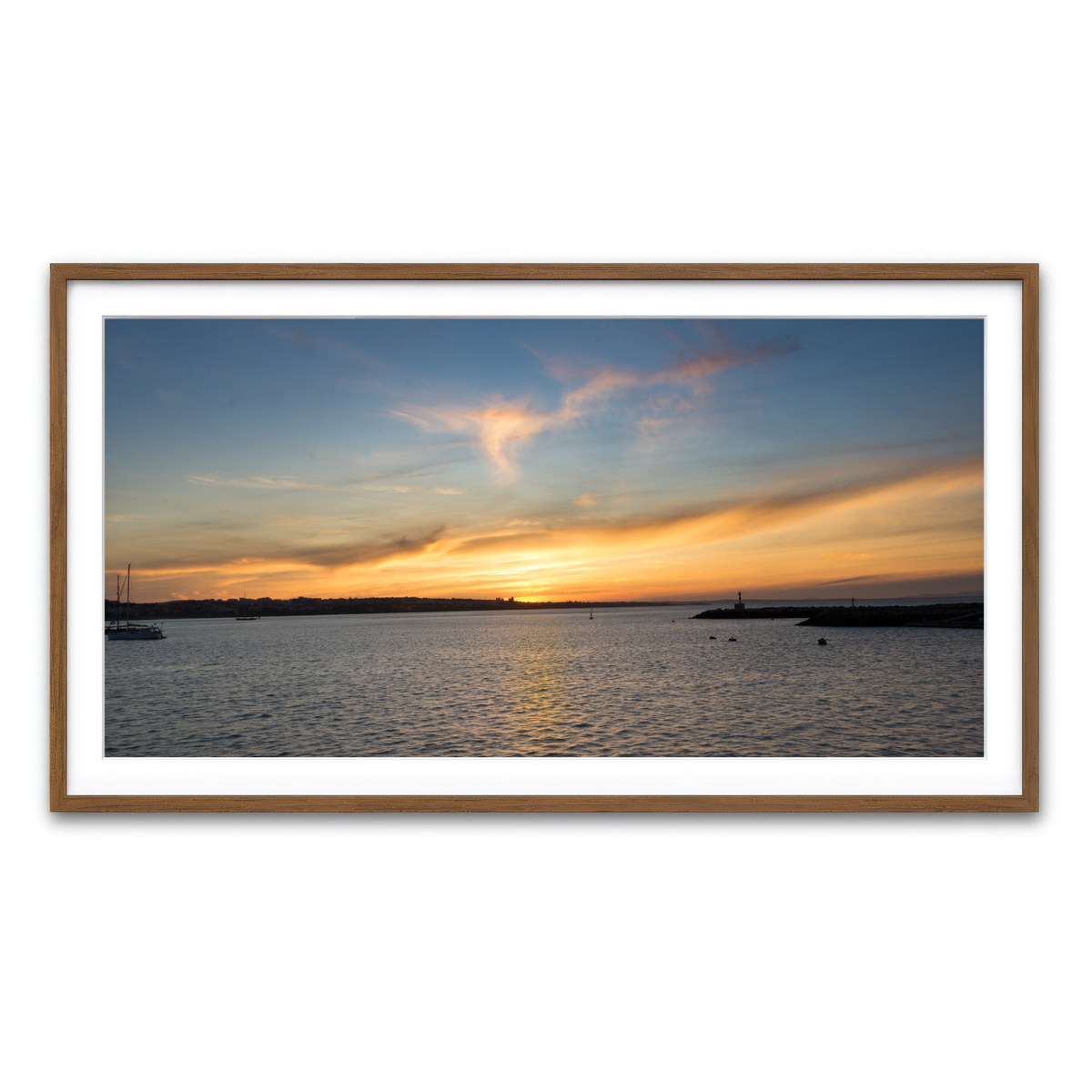 Framed Print 2x1 Walnut