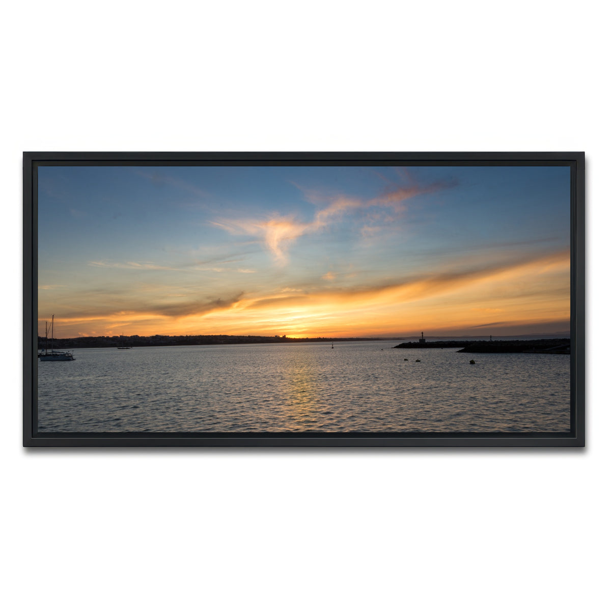 AUTO-MOCKUP WHITE | Cascais | 1 Piece | Black Framed Canvas | group=2x1