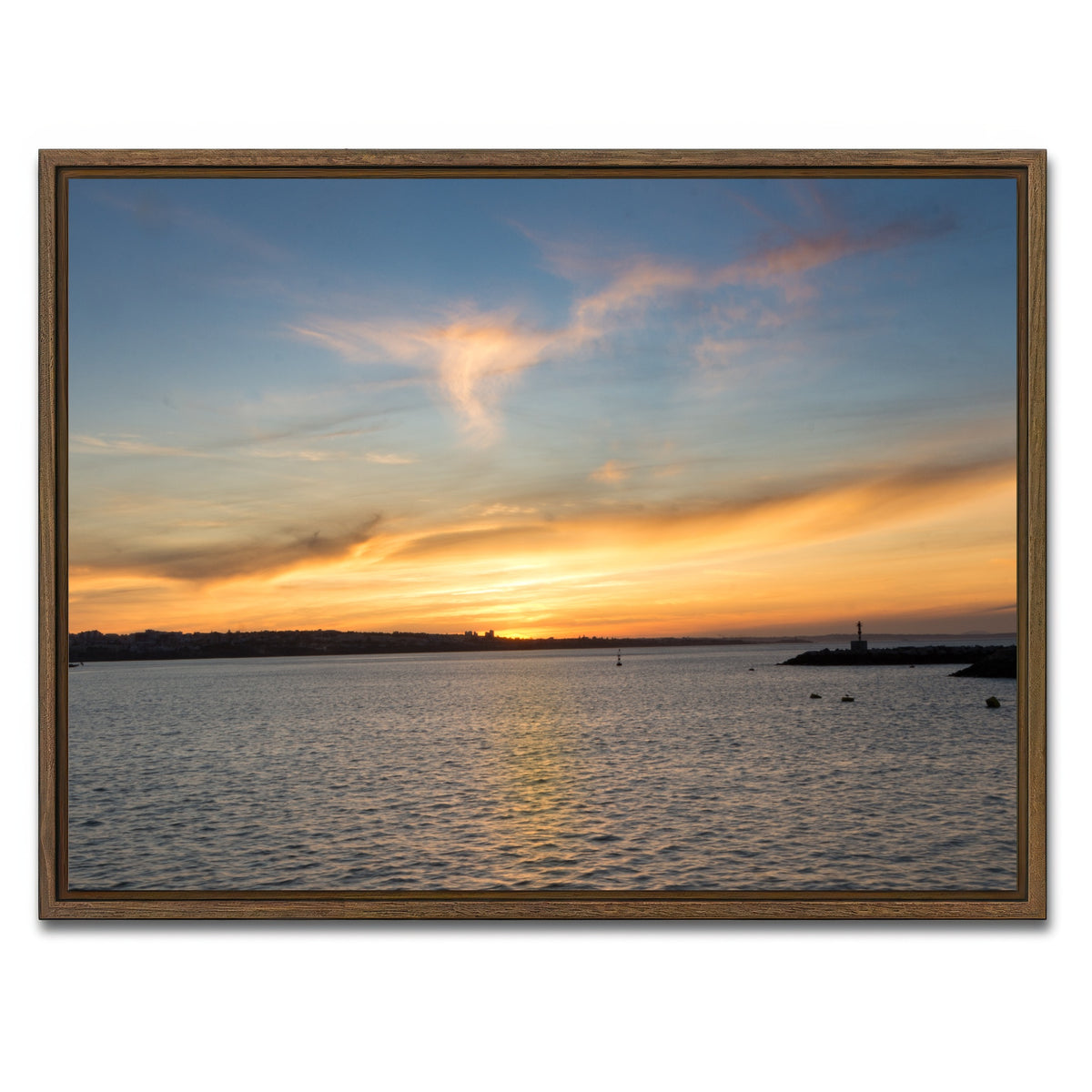 AUTO-MOCKUP WHITE | Cascais | 1 Piece | Walnut Framed Canvas | group=4x3