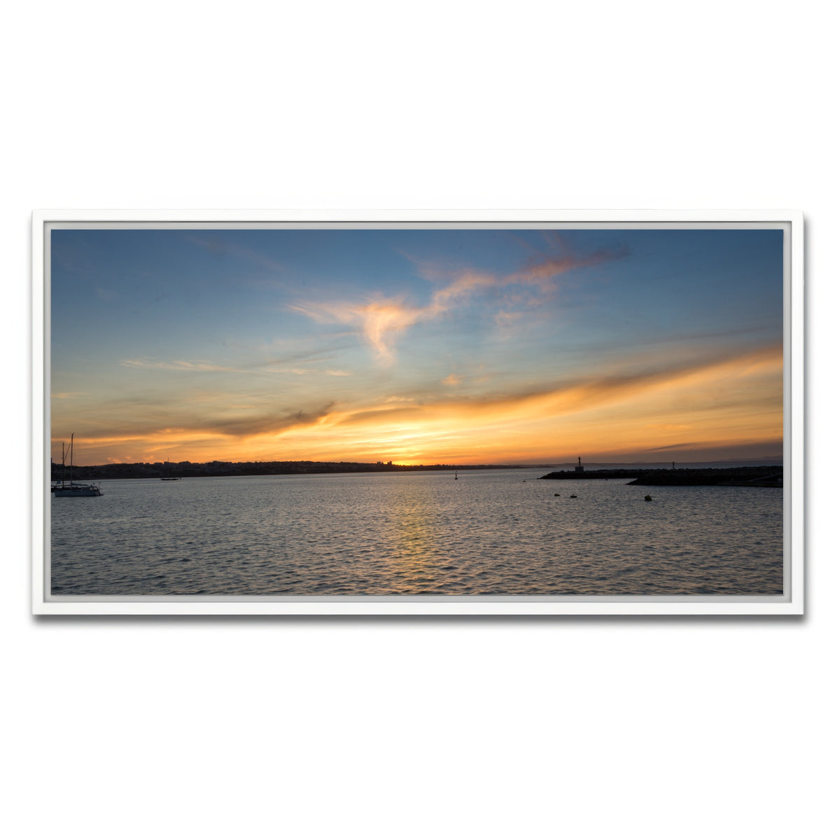 AUTO-MOCKUP WHITE | Cascais | 1 Piece | White Framed Canvas | group=2x1