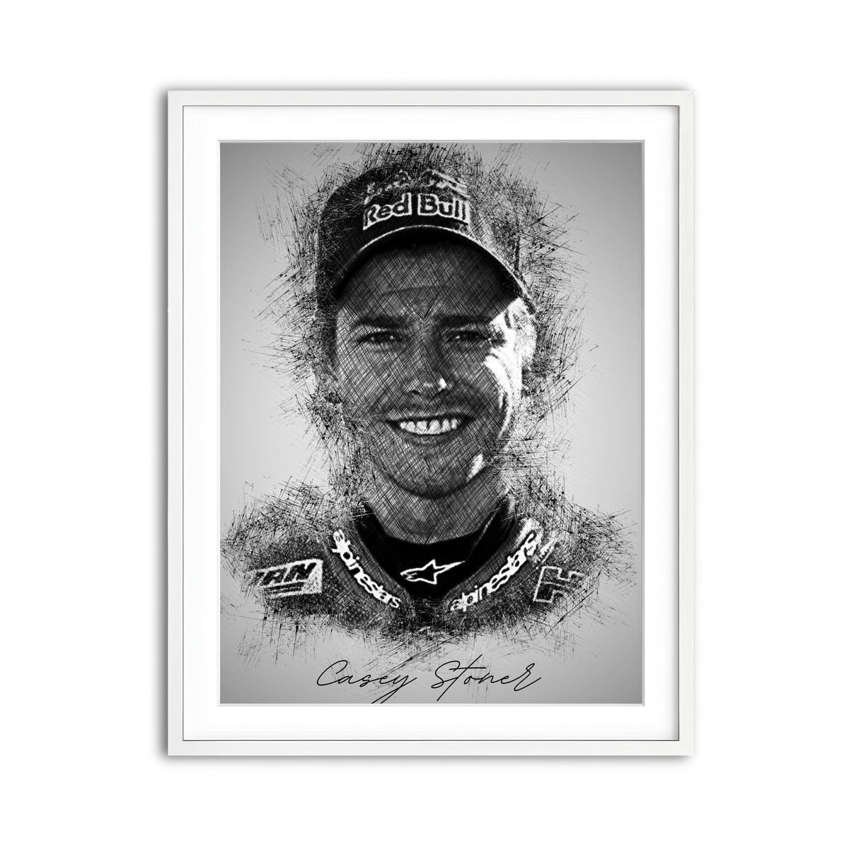 Framed Print 3x4 White