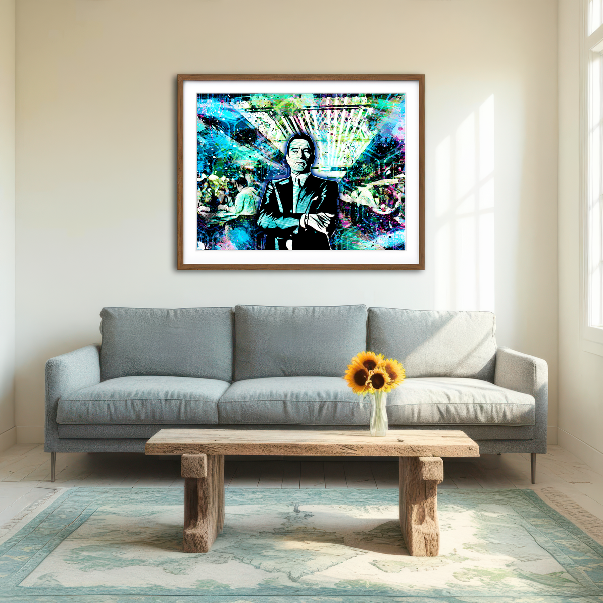 AUTO-MOCKUP ROOM | Casino Sam Wall Art