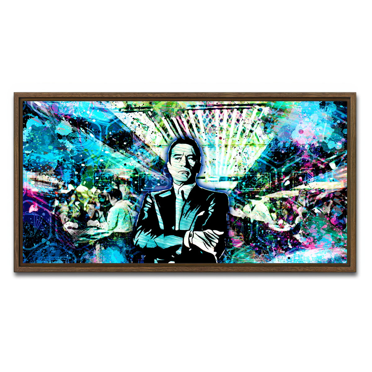 AUTO-MOCKUP WHITE | Casino Sam | 1 Piece | Walnut Framed Canvas | group=2x1