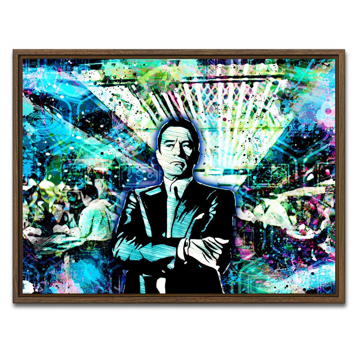 AUTO-MOCKUP WHITE | Casino Sam | 1 Piece | Walnut Framed Canvas | group=4x3