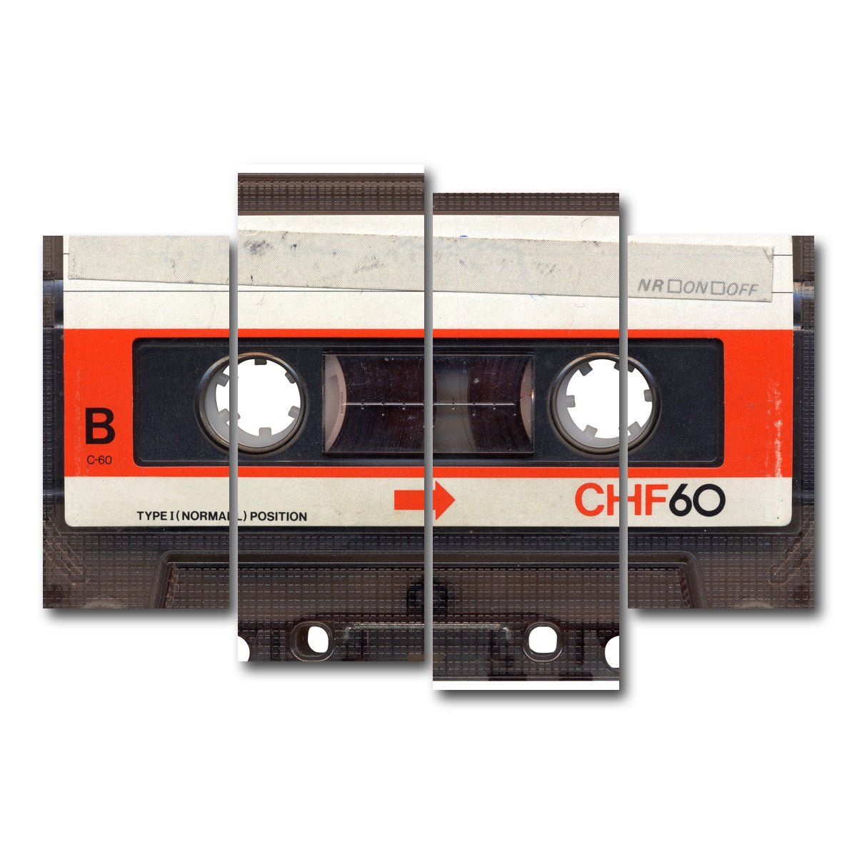 AUTO-MOCKUP WHITE | Cassette Tape | 4 Piece | Gallery Wrap Canvas | group=4_short