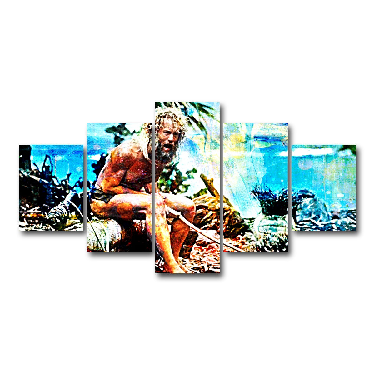 AUTO-MOCKUP WHITE | Castaway | 5 Piece | Gallery Wrap Canvas | group=5_short