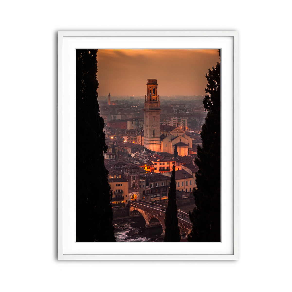 Framed Print 3x4 White