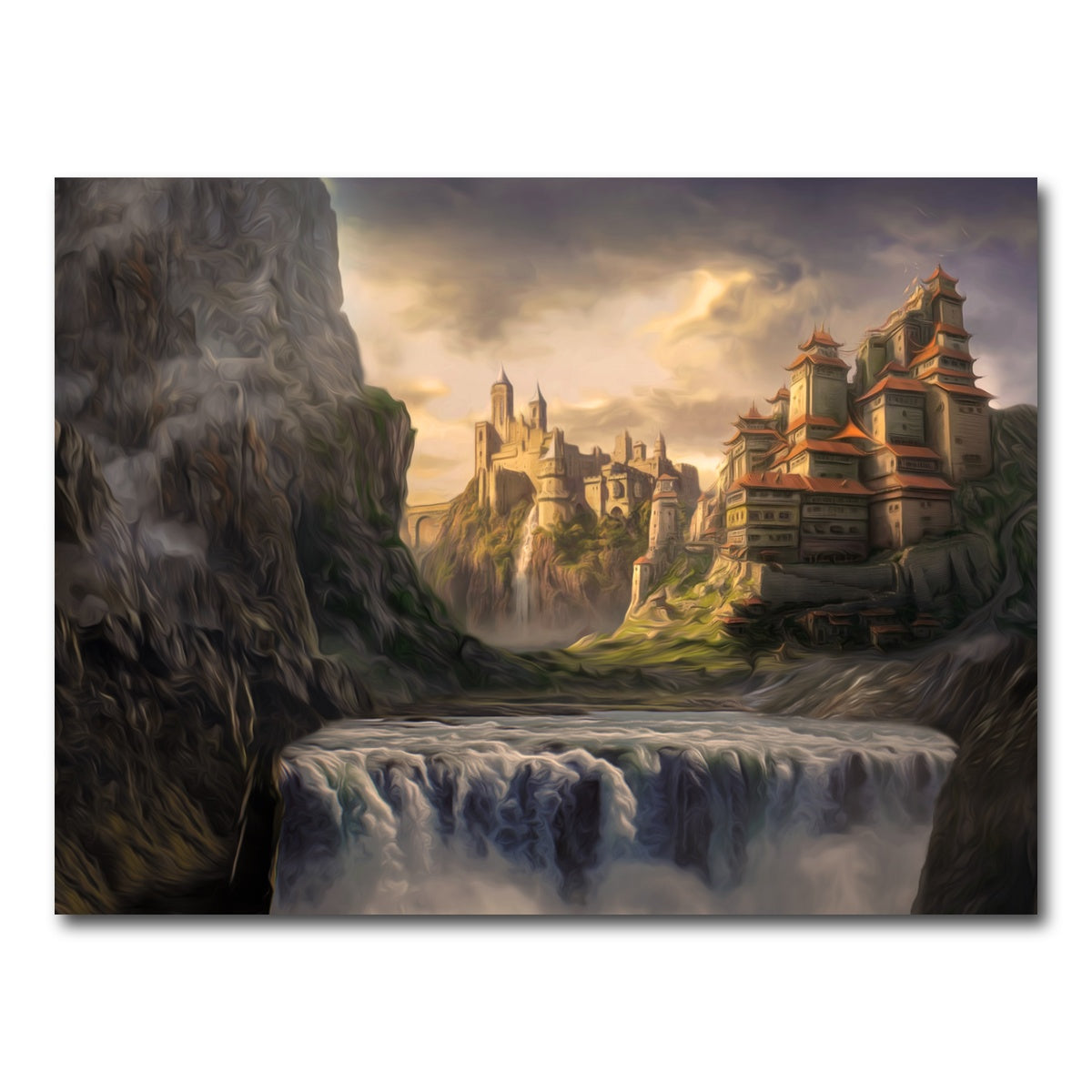 AUTO-MOCKUP WHITE | Castle Falls | 1 Piece | Gallery Wrap Canvas | group=4x3