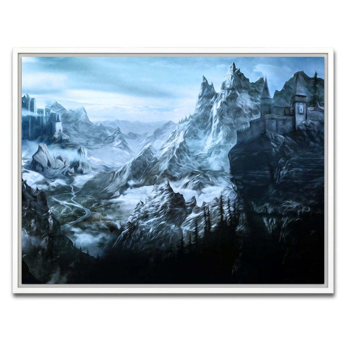 AUTO-MOCKUP WHITE | Castle Ridge | 1 Piece | White Framed Canvas | group=4x3