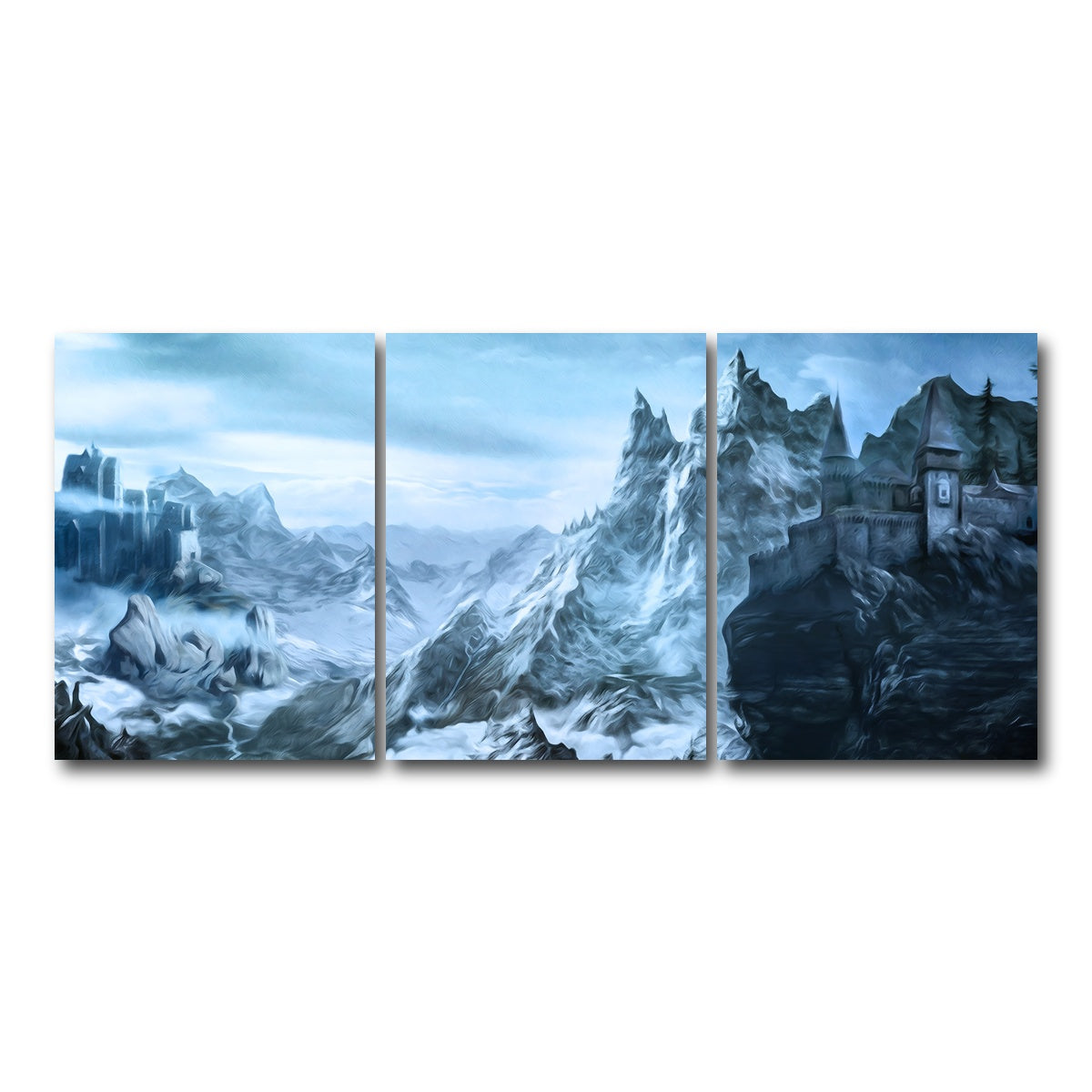 AUTO-MOCKUP WHITE | Castle Ridge | 3 Piece | Gallery Wrap Canvas | group=18x24