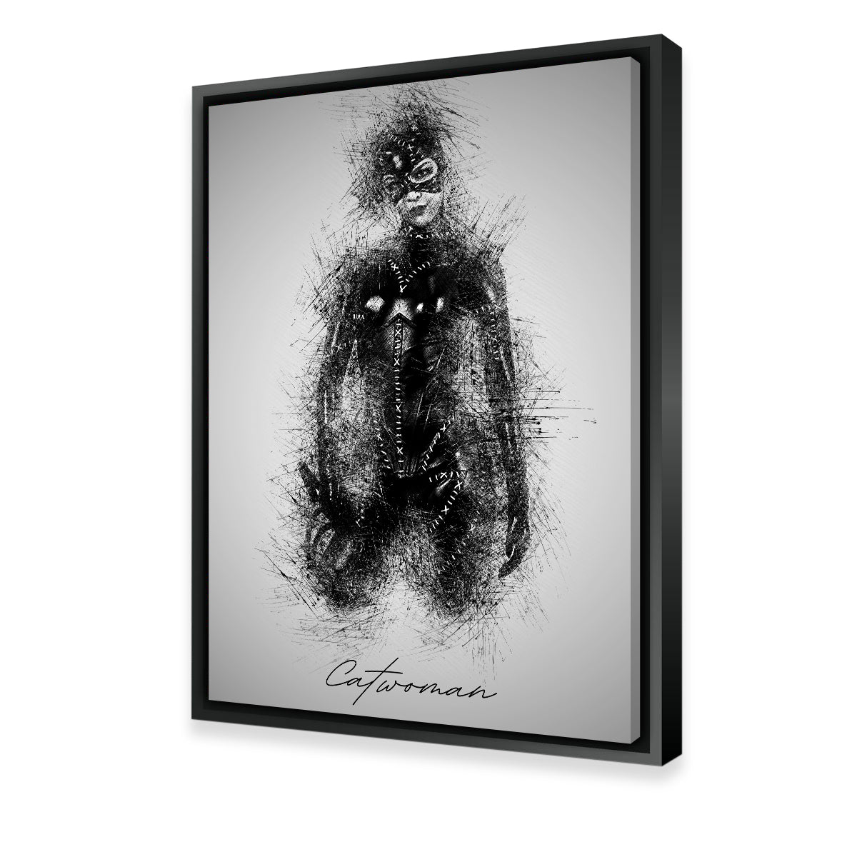 Catwoman Sketch Wall Art