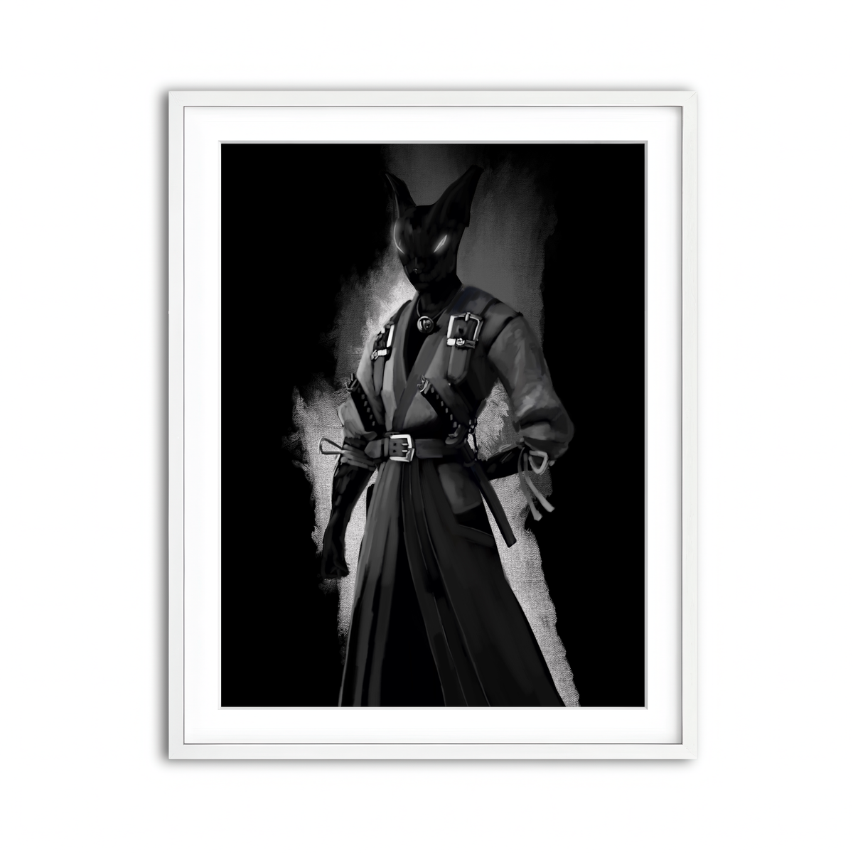 Framed Print 3x4 White