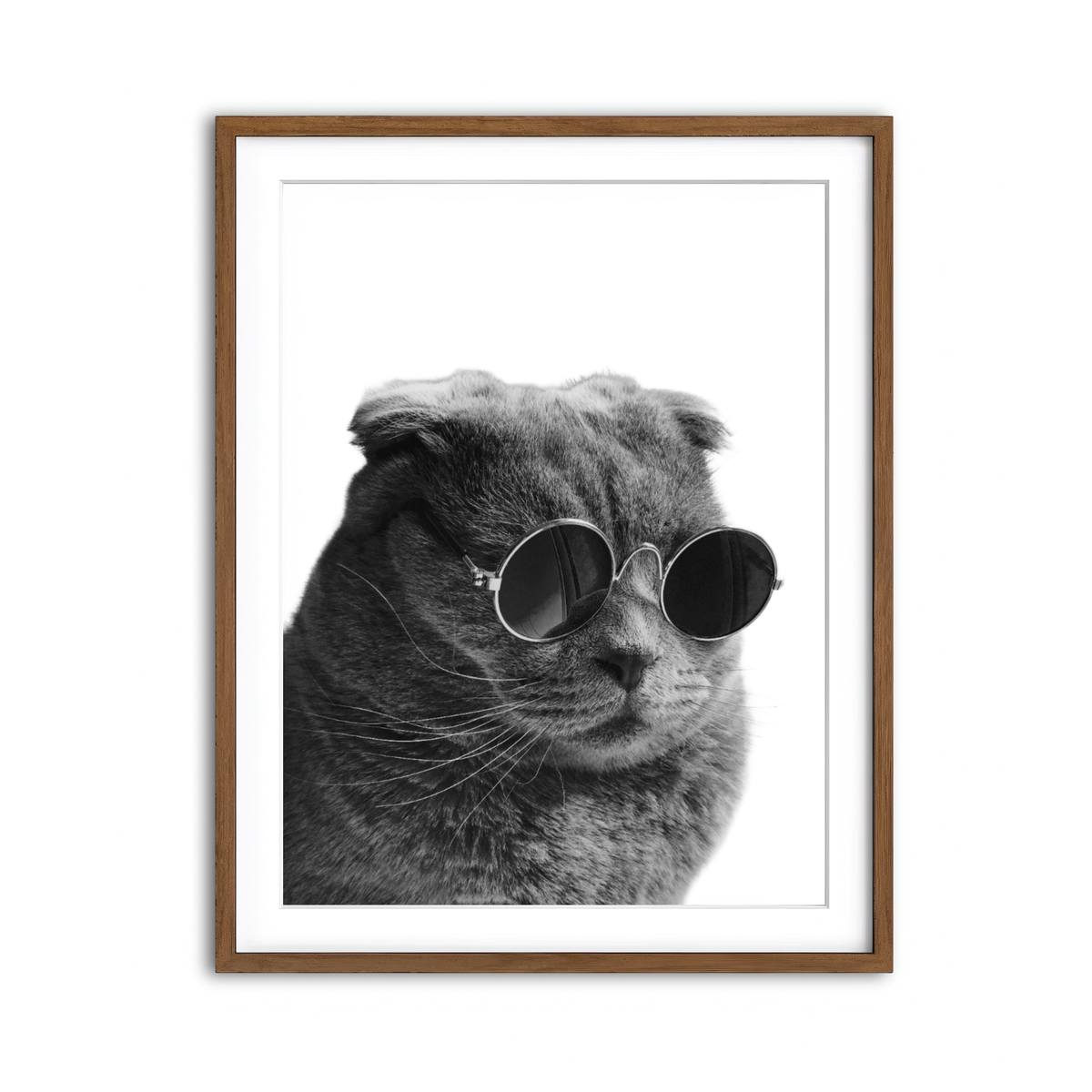 Framed Print 3x4 Walnut