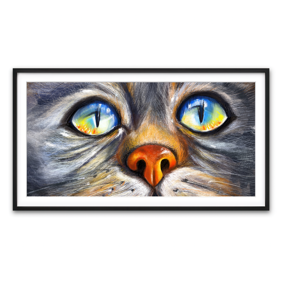 Framed Print 2x1 Black