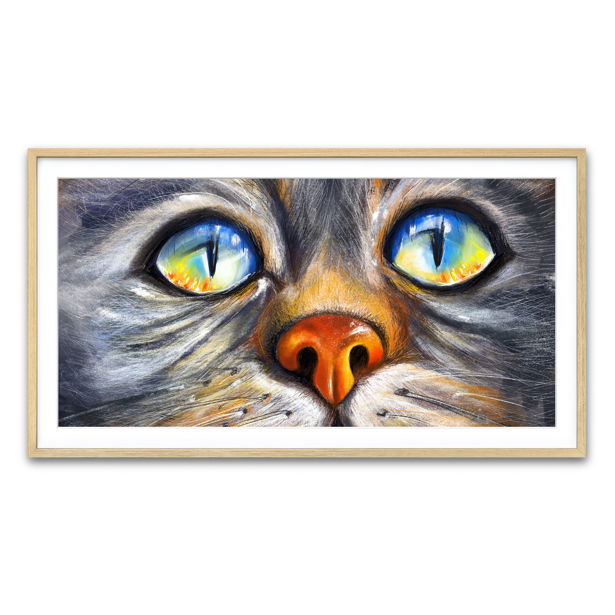 Framed Print 2x1 Natural