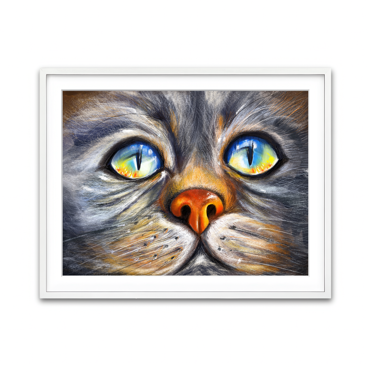 Framed Print 4x3 White