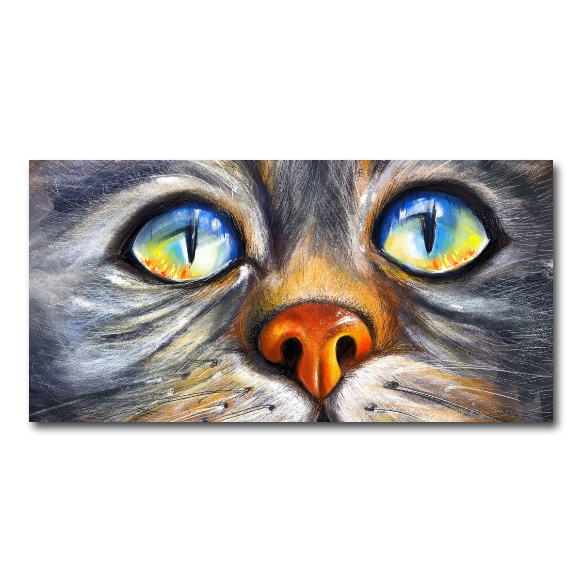 AUTO-MOCKUP WHITE | Cat Eyes | 1 Piece | Gallery Wrap Canvas | group=2x1