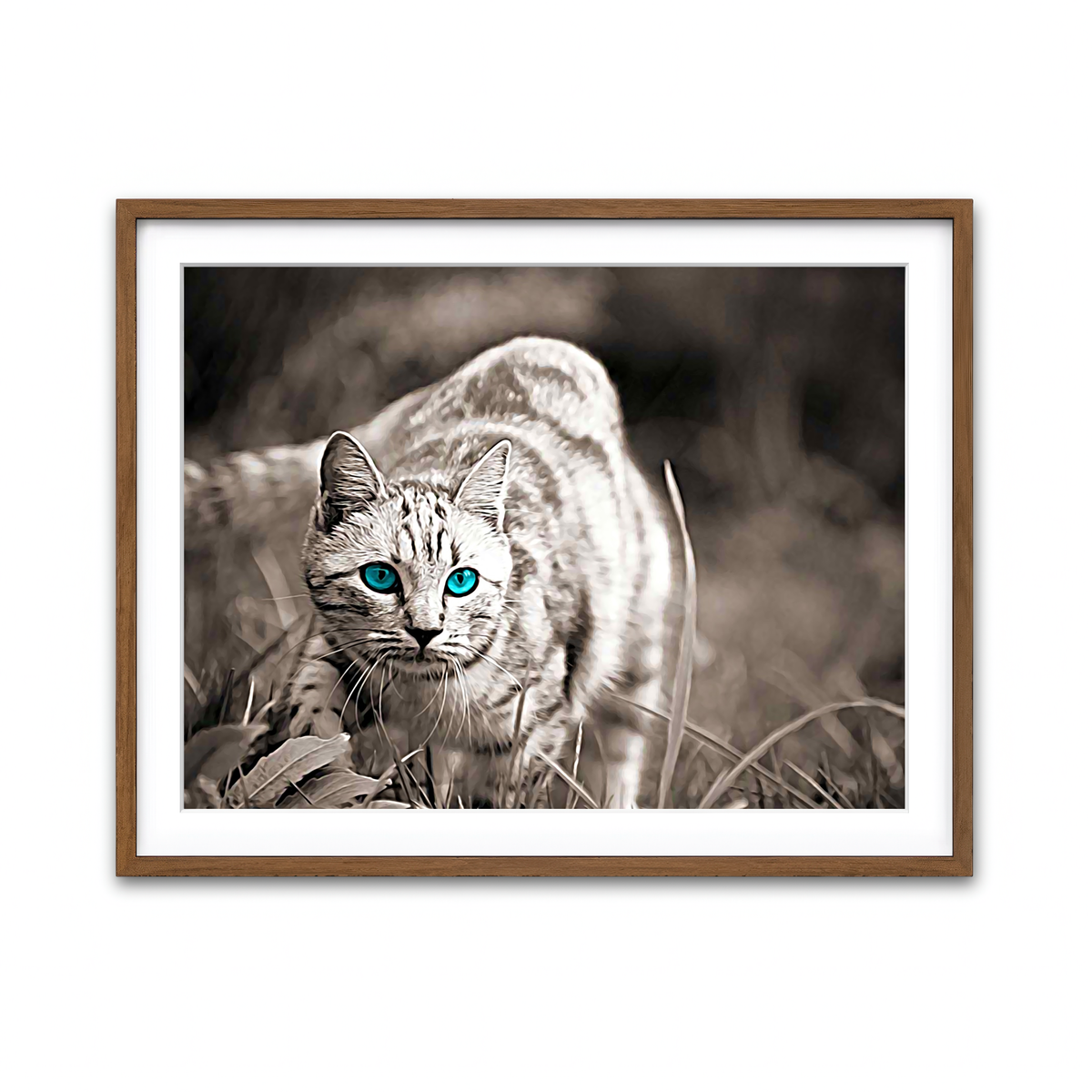 Framed Print 4x3 Walnut