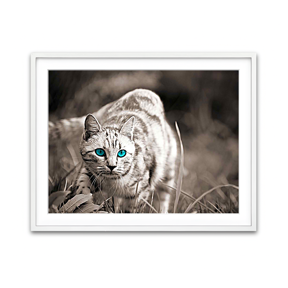 Framed Print 4x3 White